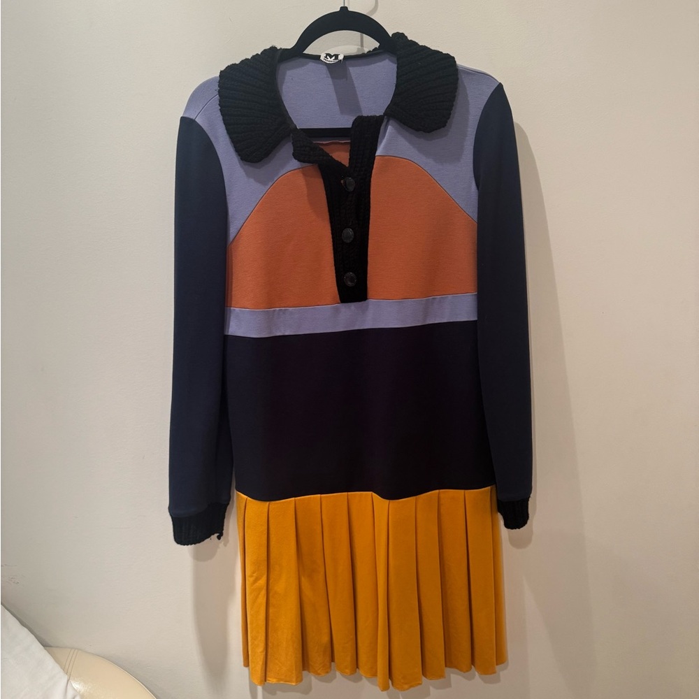 Missoni M long sleeve Dress in Purple, Orange, and Yellow. Size S.